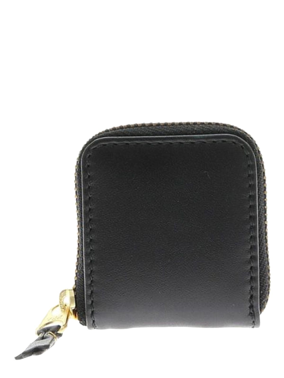 COMME des GARÇONS black coincase Comme Des Garçons Comme Des Garcons Black Leather Coin Case